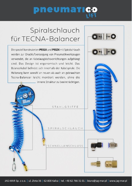 Spiralschlauch für TECNA-Balancer (DE)
