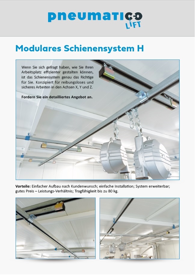 Modulares Schienensystem H - PNEUMATICO Lift (DE)