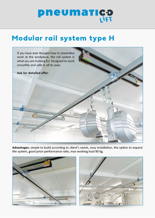 Modular rail system - type H - PNEUMATICO Lift (ENG)